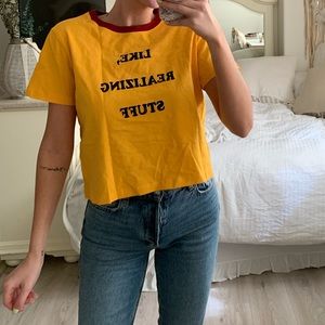 Graphic Mid Crop Tee